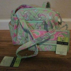 New Tanya Lee Quilted Purse & Wallet Shoulder Bag